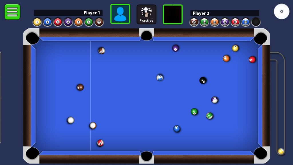 8 Ball Pool Billiard Table Strewn Balls