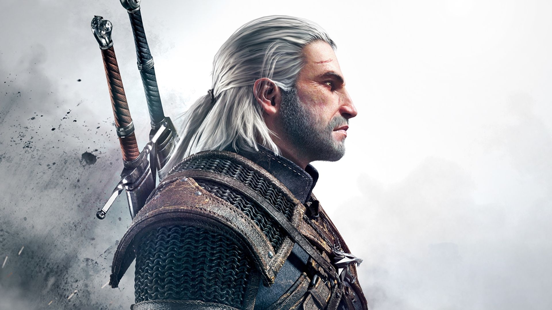 Geralt of Rivia from right profile